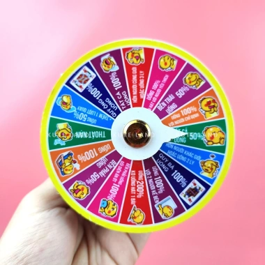 Vòng quay ăn nhậu mini 10cm Tết 2.026 16 ô Drinking Game Giải trí, xả stress, giá 60.000 VND