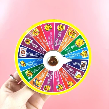 Vòng quay ăn nhậu mini 10cm Tết 2.026 16 ô Drinking Game Giải trí, xả stress, giá 60.000 VND