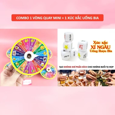 Vòng quay ăn nhậu mini 10cm Tết 2.026 16 ô Drinking Game Giải trí, xả stress, giá 60.000 VND