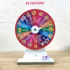 Vòng quay ăn nhậu tiếng Anh 16 ô khủng long hoa văn đỏ gỗ MDF chống nước an toàn VQ-N-2 - Giá chỉ 90.000₫ 8