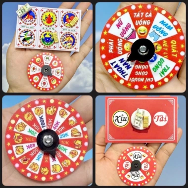 Vòng quay bầu cua mô hình Loto Tết giảm giá, chỉ 24.900 đồng, trò chơi may mắn