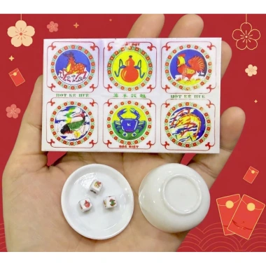 Vòng quay bầu cua mô hình Loto Tết giảm giá, chỉ 24.900 đồng, trò chơi may mắn