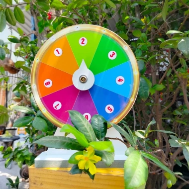 Vòng Quay Happy 8 Số Viền Đồng Đường Kính 25cm x 35cm Giá Ưu Đãi 117.000đ