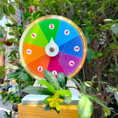Vòng Quay Happy 8 Số Viền Đồng Đường Kính 25cm x 35cm Giá Ưu Đãi 117.000đ