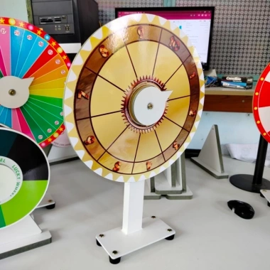 Vòng quay Happy nâu vàng 10 ô - Đường kính 40cm, cao 60cm, giảm giá 324k