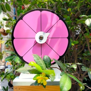 Vòng Quay hoa hồng 8 ô viền đen - Đường kính 25cm, cao 35cm, giảm giá 110k