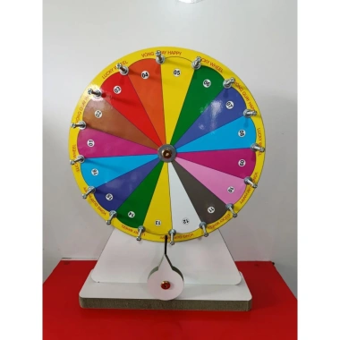 Vòng quay Lucky 16 cánh hoa 25x35cm - bulong viền lách tách vui nhộn, giảm còn 160.000
