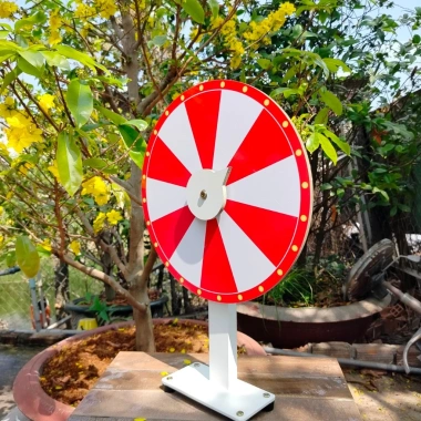 Vòng Quay Lucky Trắng Đỏ 12 ô - Đường kính 40cm, Cao 60cm, Giá 324.000₫