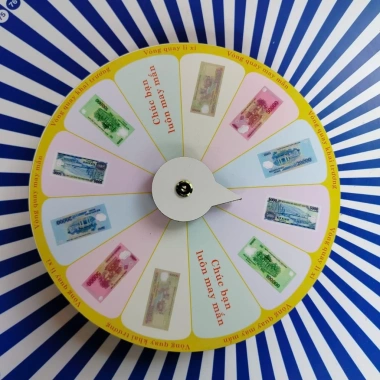 Vòng quay may mắn 12 ô gỗ kháng nước 25cm x 7cm, dày 9mm - Giá ưu đãi 89.000 VND 5