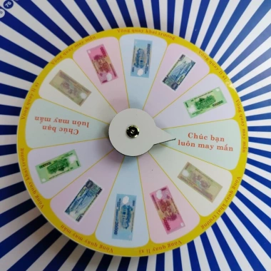 Vòng quay may mắn 12 ô gỗ kháng nước 25cm x 7cm, dày 9mm - Giá ưu đãi 89.000 VND 6