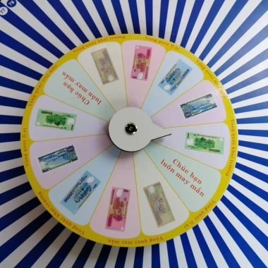 Vòng quay may mắn 12 ô gỗ kháng nước 25cm x 7cm, dày 9mm - Giá ưu đãi 89.000 VND 7