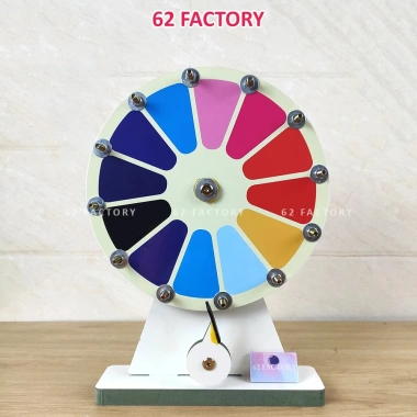 Vòng quay may mắn 12 ô ngẫu nhiên gỗ MDF chống nước giảm giá VQ-M-10 chỉ 120.000₫