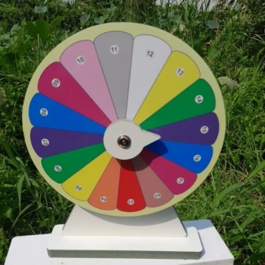 Vòng quay may mắn 16 cánh hoa Đk 25x35cm giá ưu đãi 119.000₫ trang trí phong thủy 6