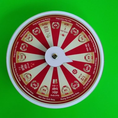 Vòng quay may mắn 20 ô, đường kính 25cm, cao 7cm, giá chỉ 79.000 VND – Quà Tết, Lì xì hấp dẫn đặc biệt cho mùa xuân