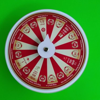 Vòng quay may mắn 20 ô, đường kính 25cm, cao 7cm, giá chỉ 79.000 VND – Quà Tết, Lì xì hấp dẫn đặc biệt cho mùa xuân 5 Vòng quay may mắn 20 ô, đường kính 25cm, cao 7cm, giá chỉ 79.000 VND – Quà Tết, Lì xì hấp dẫn đặc biệt cho mùa xuân 5