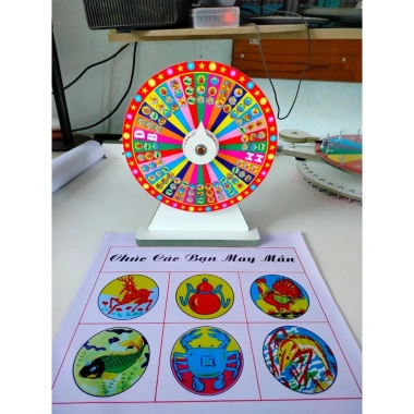 Vòng Quay May Mắn Bầu Cua Đường Kính 25x35cm - Giá chỉ 135.000, giảm sâu