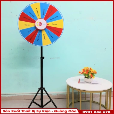 Vòng Quay May Mắn Đường Kính 60cm Cao 1.6m Thiết Kế Theo Yêu Cầu Giá Ưu Đãi 410.000đ 2