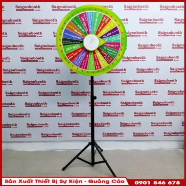 Vòng Quay May Mắn Đường Kính 60cm Cao 1.6m Thiết Kế Theo Yêu Cầu Giá Ưu Đãi 410.000đ 4