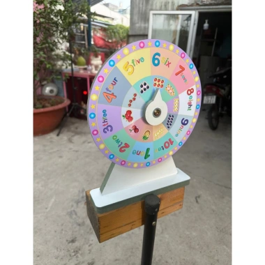Vòng Quay May Mắn Số 1-10 Tiếng Anh Viền Tím 25x35cm - Giá Ưu Đãi 119.000đ 7