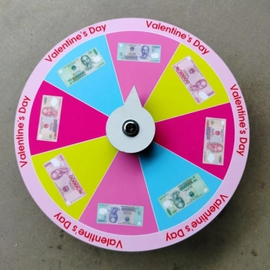Vòng quay Valentine 8 ô 25cm – Trò chơi lãng mạn, quà tặng giảm giá 22% chỉ 79.000₫