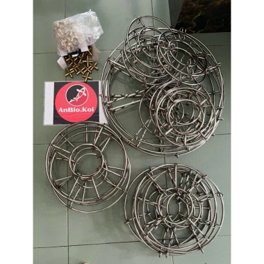 Vòng Sủi Oxy Nano 304 nâng cấp cho hồ cá inox 15-45cm đa kích thước, giá chỉ 129.000₫