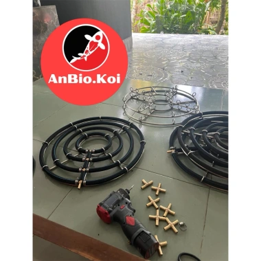 Vòng Sủi Oxy Nano 304 nâng cấp cho hồ cá inox 15-45cm đa kích thước, giá chỉ 129.000₫
