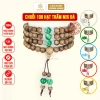 Vòng tay 108 hạt trầm hương & đá phong thủy - Tài lộc, mệnh Kim, Mộc, Thủy, Hỏa, Thổ