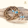 Vòng tay 108 hạt trầm hương & đá phong thủy - Tài lộc, mệnh Kim, Mộc, Thủy, Hỏa, Thổ 4