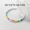 Vòng tay bạc 925 Duyson Silver mây, mặt cười, gấu đá màu -Đáng yêu, giảm còn 550k 5