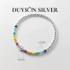 Vòng tay bạc 925 Duyson Silver mây, mặt cười, gấu đá màu -Đáng yêu, giảm còn 550k 10