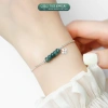 Vòng tay bạc 925 nữ TLEE LT418 kim tiền mix ngũ điếu, đá phong thủy tự nhiên, charm bi bóng Giá ưu đãi 600k 2