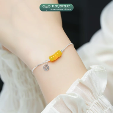 Vòng tay bạc 925 nữ TLEE LT418 kim tiền mix ngũ điếu, đá phong thủy tự nhiên, charm bi bóng Giá ưu đãi 600k 7 Vòng tay bạc 925 nữ TLEE LT418 kim tiền mix ngũ điếu, đá phong thủy tự nhiên, charm bi bóng Giá ưu đãi 600k 7