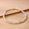 Vòng tay bạc 999 Pure kiểu Pháp cổ Handmade cuộn xoắn cho nam nữ