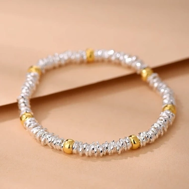 Vòng tay bạc 999 Pure kiểu Pháp cổ Handmade cuộn xoắn cho nam nữ