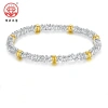 Vòng tay bạc 999 Pure kiểu Pháp cổ Handmade cuộn xoắn cho nam nữ 2