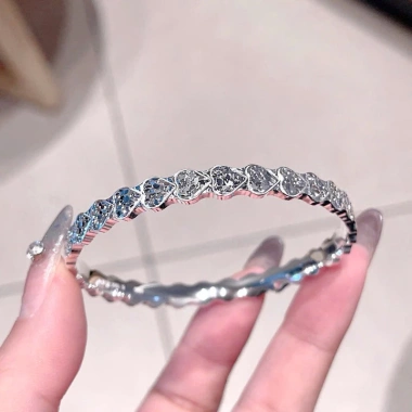 Vòng tay bạc 9.999 phay siêu sáng đặc đẹp size 52-58 - Giá ưu đãi 2.995.000 VNĐ
