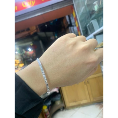 Vòng tay bạc 9.999 phay siêu sáng đặc đẹp size 52-58 - Giá ưu đãi 2.995.000 VNĐ