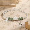 Vòng tay bạc ánh sáng ngọc sáng - Chúc may mắn, lắc tay bạc ngọc, giá ưu đãi 276k 6