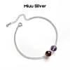 Vòng tay bạc Miuu - Lắc tay nữ phong thủy 2 charm bi, giảm 22% chỉ 301.000đ 2