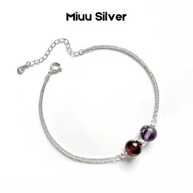 Vòng tay bạc Miuu - Lắc tay nữ phong thủy 2 charm bi, giảm 22% chỉ 301.000đ 2 Vòng tay bạc Miuu - Lắc tay nữ phong thủy 2 charm bi, giảm 22% chỉ 301.000đ 2