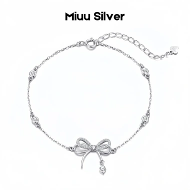 Vòng tay bạc Miuu Silver lắc tay nữ Amelia - Giá chỉ 500.000, giảm mạnh