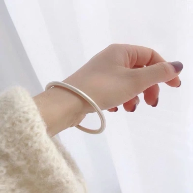 Vòng tay bạc nguyên chất S9.999 - Cổ vòng cổ đại phong cách học sinh, giảm giá 19% chỉ 90.255₫, bảo hành 12 tháng