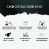Vòng tay bạc nữ Lucky Cỏ 4 lá xanh May mắn phong thủy, hộp sang trọng, chỉ 600k 7