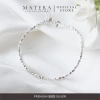 Vòng tay bạc nữ MATERA S925 – Hạt bạc vỡ cao cấp, phong cách Minimalism sang trọng