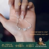 Vòng tay bạc nữ S925 Viễn Chí Bảo MT01 cỏ bốn lá đá mã não may mắn giảm giá 4
