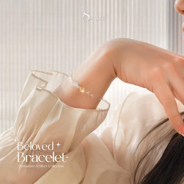 Vòng Tay Bạc Nữ SINCERA BELOVED 925 - Đá Phong Thủy Mix Charm - Giá 349k 3