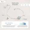 Vòng Tay Bạc Nữ SINCERA TIMELESS - Đá Phong Thủy Mix Charm s925, Lắc Bạc Năng Lượng, Giá ưu đãi 490k 10