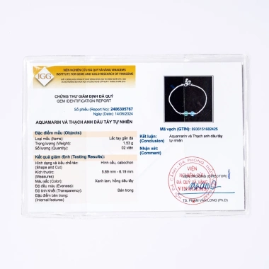 Vòng tay bạc nữ TLEE 925 mix hạt đá phong thủy tự nhiên và charm bi giá ưu đãi 400k