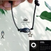 Vòng tay cá mắt quỷ xanh dương charm sao may mắn Lyagems kèm sticker dễ thương, giá 27.500₫ 2