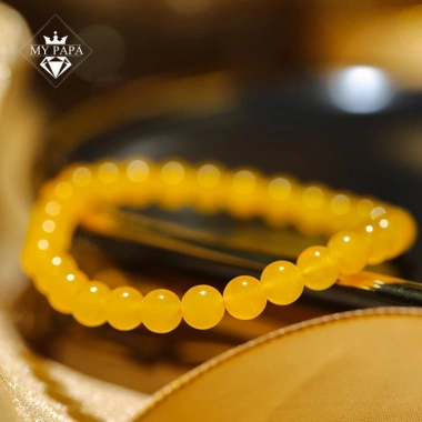Vòng tay Chalcedony Vàng Brazil MYPAPA MV279 - Đá phong thủy chiêu tài, chỉ 128.000₫ 5